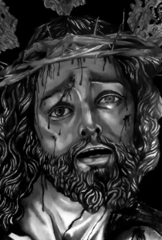 Œuvre contemporaine nommée « Cristo de la Sed (Sevilla) », Réalisée par DIBUJOS COFRADES DIEGO GARCIA