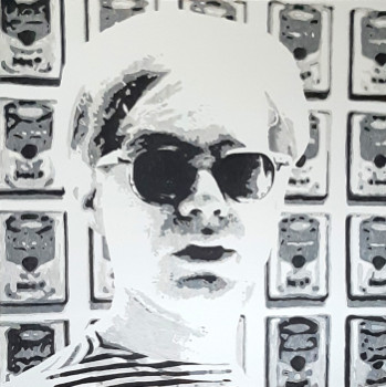 Œuvre contemporaine nommée « Andy Warhol », Réalisée par JIMA