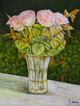 Œuvre contemporaine nommée « Roses Espérance », Réalisée par LEFEVRE