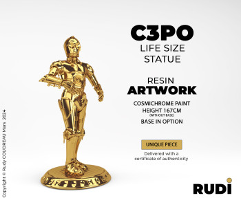 Œuvre contemporaine nommée « C3PO », Réalisée par RUDI