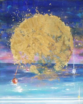 Œuvre contemporaine nommée « Eblouissant soleil (VENDU) », Réalisée par ANNE ROBIN