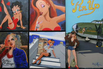 Œuvre contemporaine nommée « Pin-up », Réalisée par PHIL MARIN