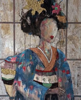 Œuvre contemporaine nommée « SERIE GEISHA 00083 », Réalisée par JOSEP POZO