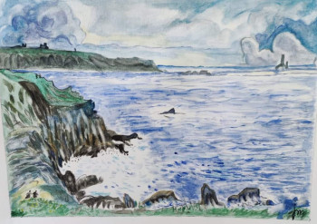 Œuvre contemporaine nommée « La pointe du Raz - Finistère », Réalisée par JOSEPHINE