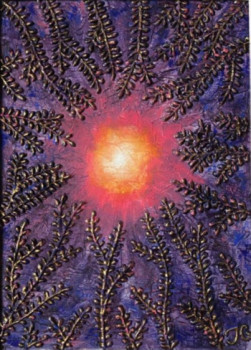 Œuvre contemporaine nommée « Cosmos 1 », Réalisée par TIPHANIE CANADA