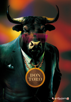 Œuvre contemporaine nommée « Don Toro », Réalisée par ARTBECOM