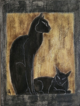 Œuvre contemporaine nommée « Nam's cats », Réalisée par STEFAN