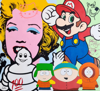 Œuvre contemporaine nommée « Pop art », Réalisée par JAVIER MELúS