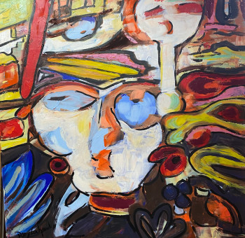 Œuvre contemporaine nommée « neurones », Réalisée par DANY LACHAUD