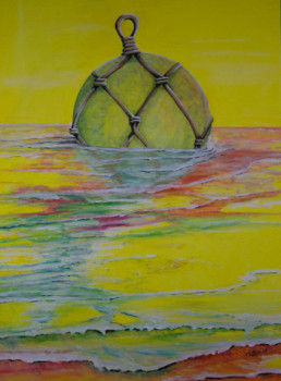 Œuvre contemporaine nommée « verre de mer », Réalisée par J-B