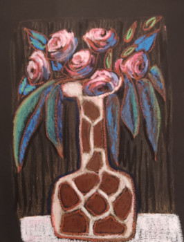 Œuvre contemporaine nommée « Vase girafe », Réalisée par GARDIN