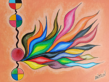 Œuvre contemporaine nommée « Colors in the wind », Réalisée par PAUL EMILE ANTON