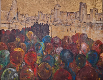 Œuvre contemporaine nommée « DOGONS », Réalisée par RAIMS