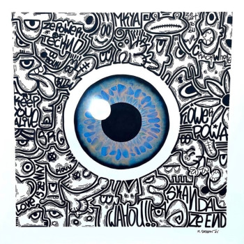 Œuvre contemporaine nommée « Art keep you alive », Réalisée par SABRANOVSKI