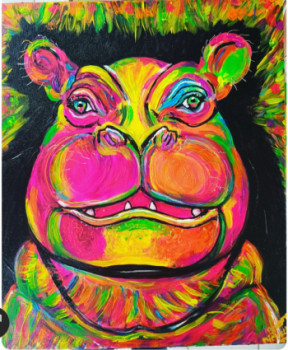 Œuvre contemporaine nommée « L hippopotame », Réalisée par BOESNACH MICHELLE