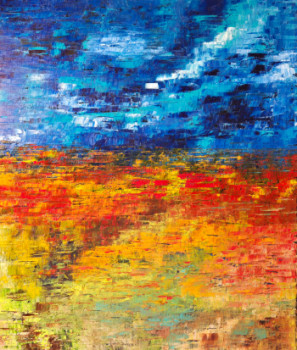 Œuvre contemporaine nommée « La mer en couleur », Réalisée par THALI.B