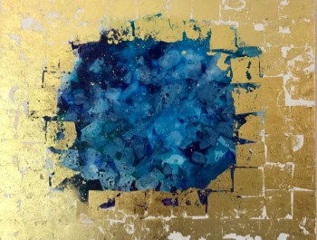 Œuvre contemporaine nommée « Les abysses aux bords dorés », Réalisée par ANNE-CLAIRE DUCATEZ
