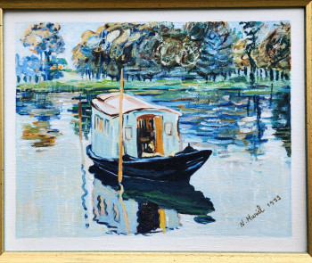 Œuvre contemporaine nommée « "Atelier" d'après le maître Monet », Réalisée par N. MURIEL