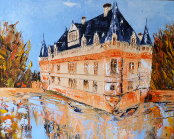 Œuvre contemporaine nommée « Château Azay le Rideau », Réalisée par JEAN PIERRE SALLE