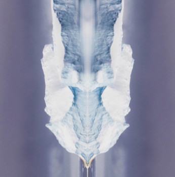 Œuvre contemporaine nommée « Esprit de glace », Réalisée par MIROIR PLANéTAIRE BLANC