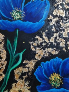 Œuvre contemporaine nommée « Flores azules », Réalisée par TARIN