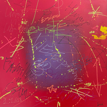 Œuvre contemporaine nommée « Cartographie de l'Existence », Réalisée par EYMARD