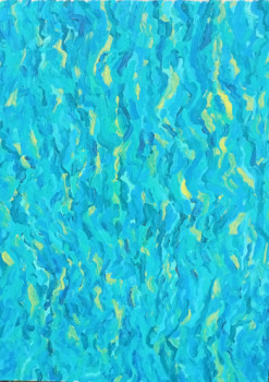 Œuvre contemporaine nommée « Prisme bleu », Réalisée par ALFREDO