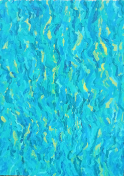 Œuvre contemporaine nommée « Prisme bleu », Réalisée par ALFREDO