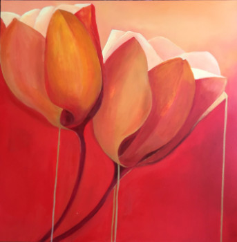 Œuvre contemporaine nommée « Tulipes », Réalisée par RENéE OCONEL