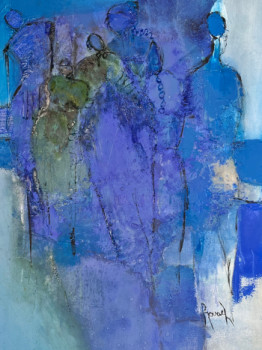 Œuvre contemporaine nommée « Bleues », Réalisée par MARIE ROUACH