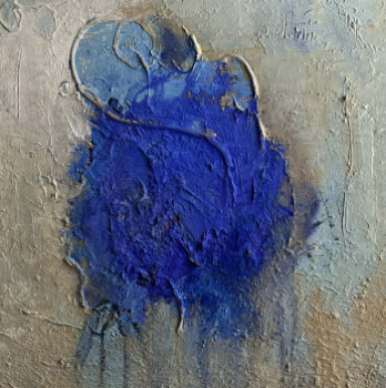 Œuvre contemporaine nommée « Bleues 2 », Réalisée par MARIE ROUACH