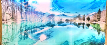 Œuvre contemporaine nommée « Marlène panoramique », Réalisée par ADLER