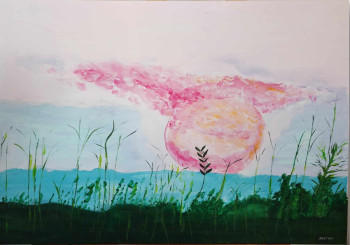 Œuvre contemporaine nommée « Couché de soleil à Pensacola », Réalisée par ZABOUGNE
