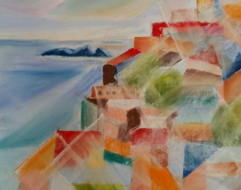 Œuvre contemporaine nommée « Positano », Réalisée par ELFI