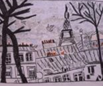 Œuvre contemporaine nommée « Les toits de Paris », Réalisée par GALIA LETTRY