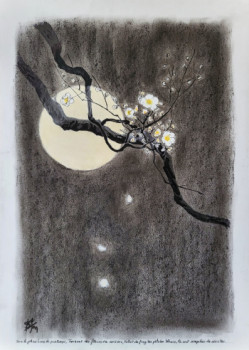 Œuvre contemporaine nommée « Fleurs de cerisier », Réalisée par STEFAN