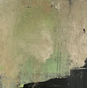 Œuvre contemporaine nommée « Abstrait vert », Réalisée par MARIE ROUACH
