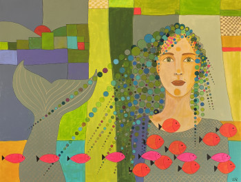 Œuvre contemporaine nommée « Sirène en Réunion », Réalisée par MAPIE