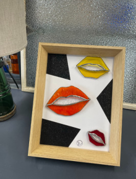 Œuvre contemporaine nommée « Bouches pop'art », Réalisée par CALIORPHé