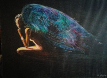 Œuvre contemporaine nommée « "el ángel de la noche" », Réalisée par ADELA Mª