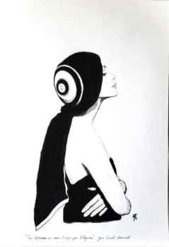 Œuvre contemporaine nommée « La Femme de Gruau », Réalisée par STEFAN