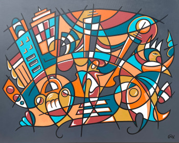 Œuvre contemporaine nommée « NYC I », Réalisée par MAGUY VAZ