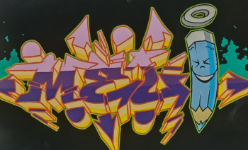 Œuvre contemporaine nommée « Toiles graffiti wildstyle " Meli " . », Réalisée par JEREM GRAFF