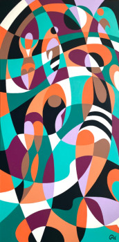Œuvre contemporaine nommée « Swimmers I », Réalisée par MAGUY VAZ