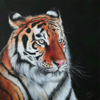 Œuvre contemporaine nommée « Tigre », Réalisée par BLANDINE FRèREJEAN
