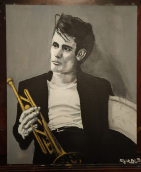 Œuvre contemporaine nommée « Chet Baker et sa trompette », Réalisée par PATRICK FOI