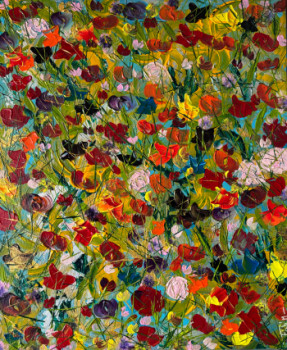 Œuvre contemporaine nommée « Mélange Floral », Réalisée par FAB’M-