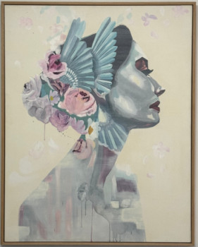 Œuvre contemporaine nommée « Rostro con flores », Réalisée par SUSI