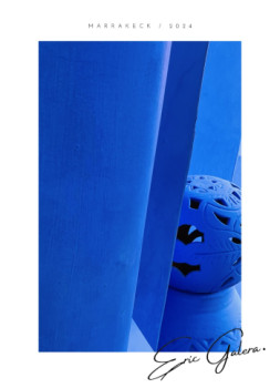 Œuvre contemporaine nommée « M. Blue Majorelle », Réalisée par ERIC GALERA