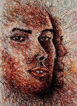 Œuvre contemporaine nommée « Emotional face », Réalisée par DIAFREL